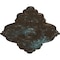 Ekena Millwork Piedmont Medallion (Canopies up to 6 1/2"), 67 1/8"W x 48 5/8"H x 1 7/8"P, Bronze Blue Patina CM67PEBBS - alternate 4